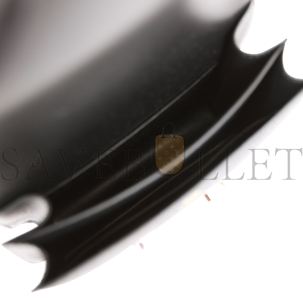 H**mes constance 18 black epsom rose gold hardware (18*16*6cm)